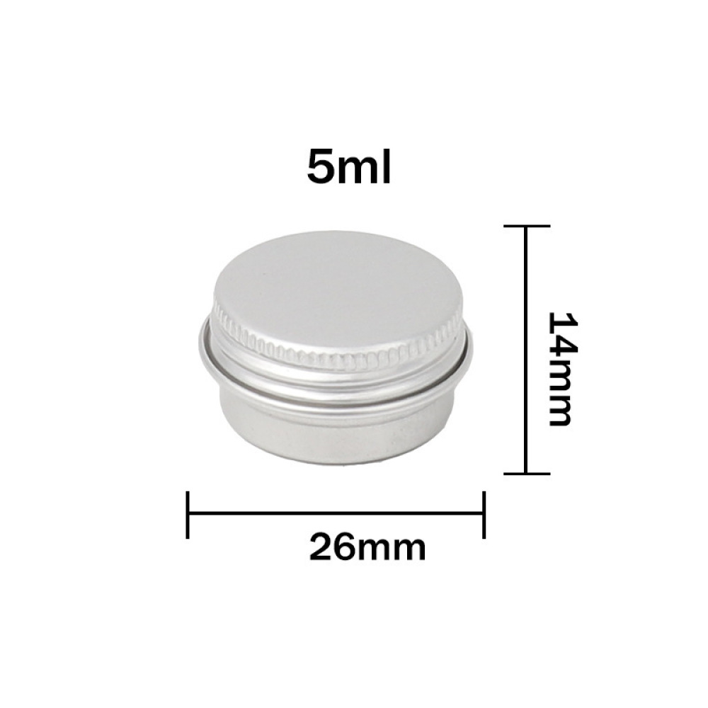 Sample Aluminum Jar Round Meta - огляд і ціна Tin Container Lid