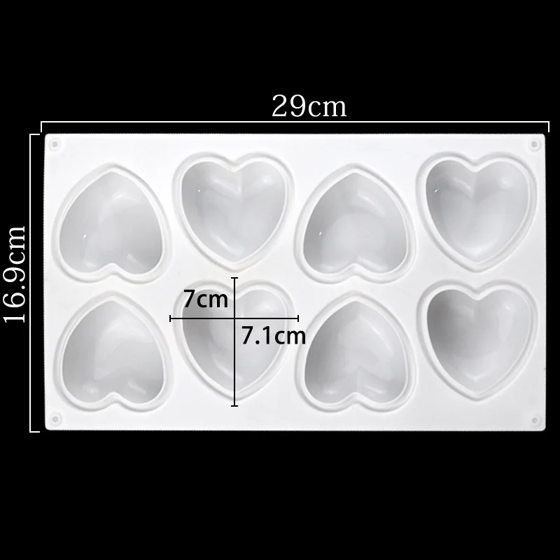 Love Heart Silicone Soap Mold  - огляд і ціна Candle Making Kits