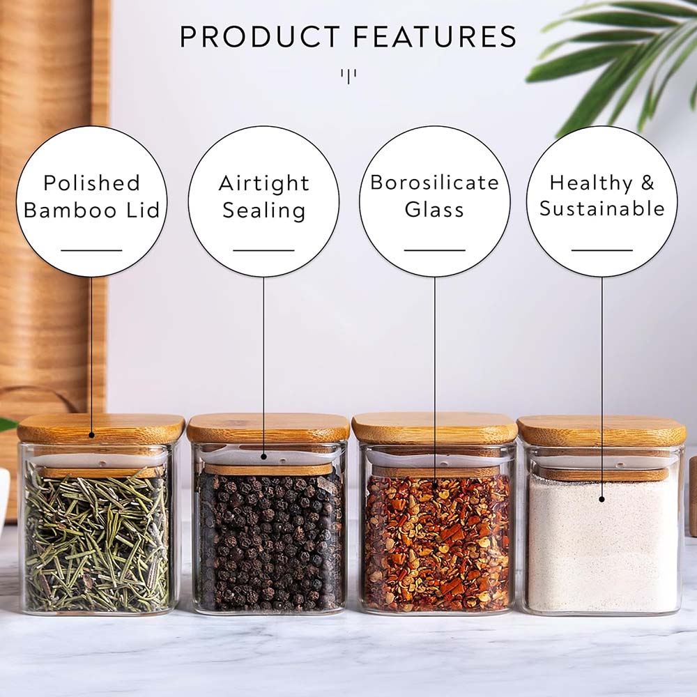 Spice Jars with Labels, Glass  - огляд і ціна Candle Making Jars With Lids